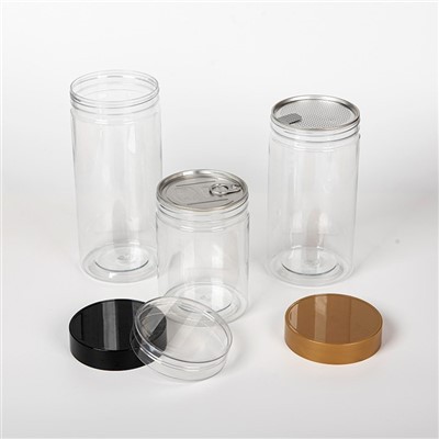 750 ml plastikinių stiklainių su dangčiais